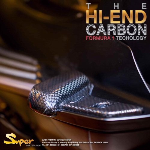 Nắp để chân carbon Super Thailand cho xe Vespa 055