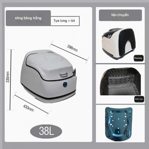 Top box sau cho Lambretta G350 rộng rãi và an...
